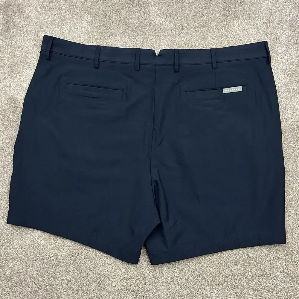 Dunning Golf Performance Shorts‎ Flat Front Men's Size 42 Blue READ